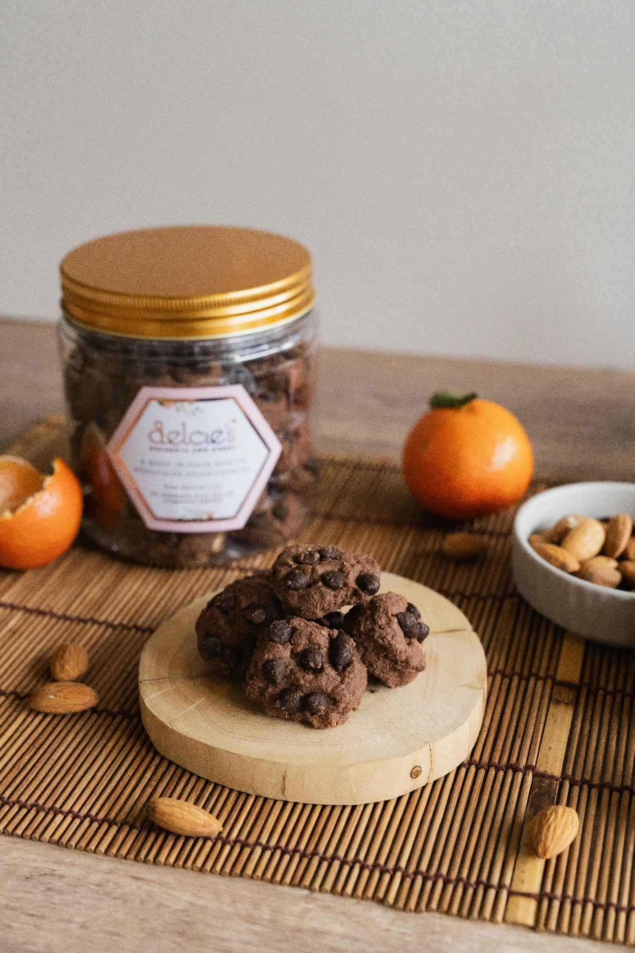 GF Double Chocolate Almond Cookie (gluten-free, eggless, dairy-free & lower sugar)