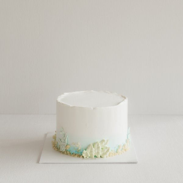 Sea Theme Cream Cake