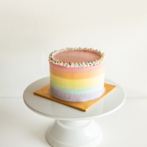 Rainbow Pastel Cake (customised)