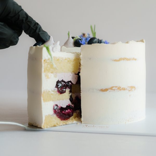 Image 80: Blue Forest Cake (eggless, dairy-free, nut-free, diabetic friendly, baby friendly) *new*