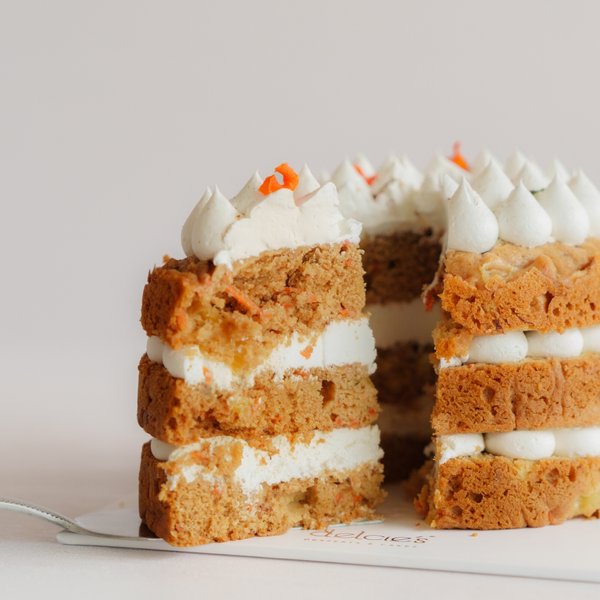 Hummingbird Carrot Cake (eggless, dairy-free, nut-free, diabetic friendly, baby friendly) *new*