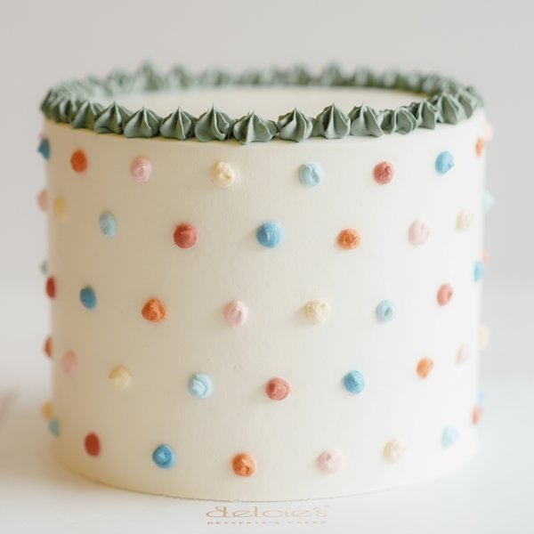 Party Polka Dots Custom Cake