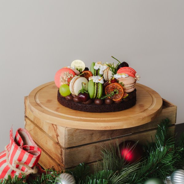 A Christmas Wreath of Indulgence Gift Set (Eggless, Dairy-Free, Gluten-Free) A Christmas Wreath of Indulgence Gift Set (Eggless, Dairy-Free, Gluten-Free)