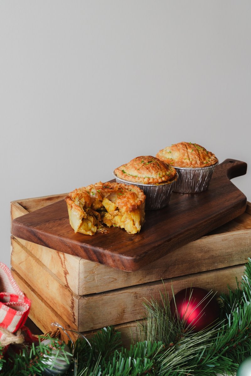 Spicy Potato with Tofu Puff Pot Pie