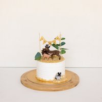 White Woods with Sleeping Forest Bear Toppers White Woods with Sleeping Forest Bear Toppers