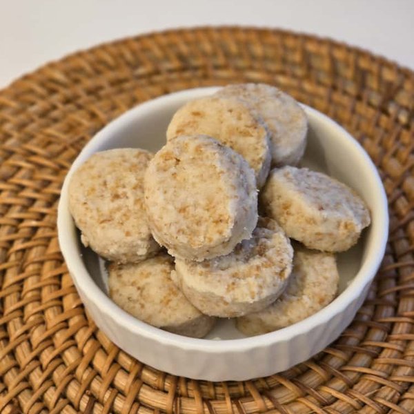 GF Roasted Coconut Cookie (gluten-free, eggless, dairy-free & no cane sugar)