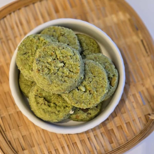 GF Roasted Pistachio Cookie (gluten-free, eggless, dairy-free & no cane sugar)