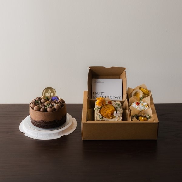 Festive Bundle Gift Set - D'Nest & Nagaimo Mulberry Chocolate Mousse Cake