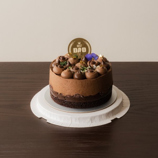 Nagaimo Mulberry Chocolate Mousse 5in round Cake [eggless, dairy-free, gluten-free, refined sugar-free]