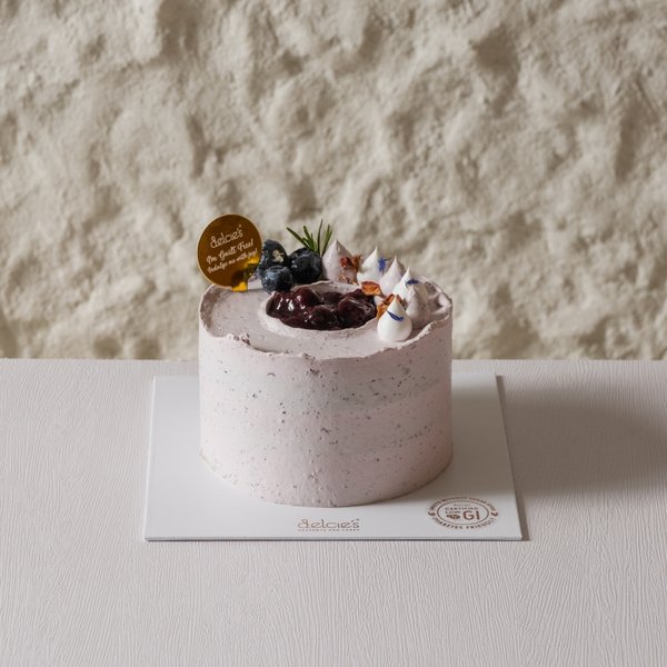 Blue Forest Cake (eggless, dairy-free, nut-free, diabetic friendly, baby friendly) *new deco*
