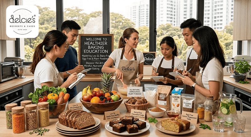 Healthier Baking Education Singapore: Low GI, Dairy-Free & Egg-Free Baking | Delcie’s