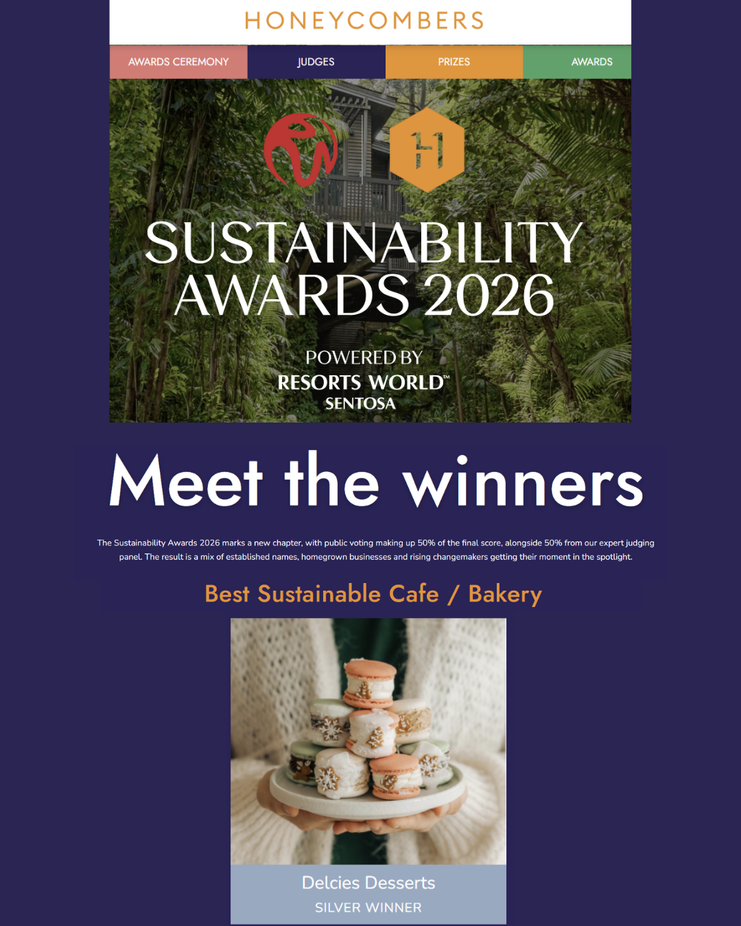 Delcie’s Wins Silver at the RWS Sustainability Awards 2026