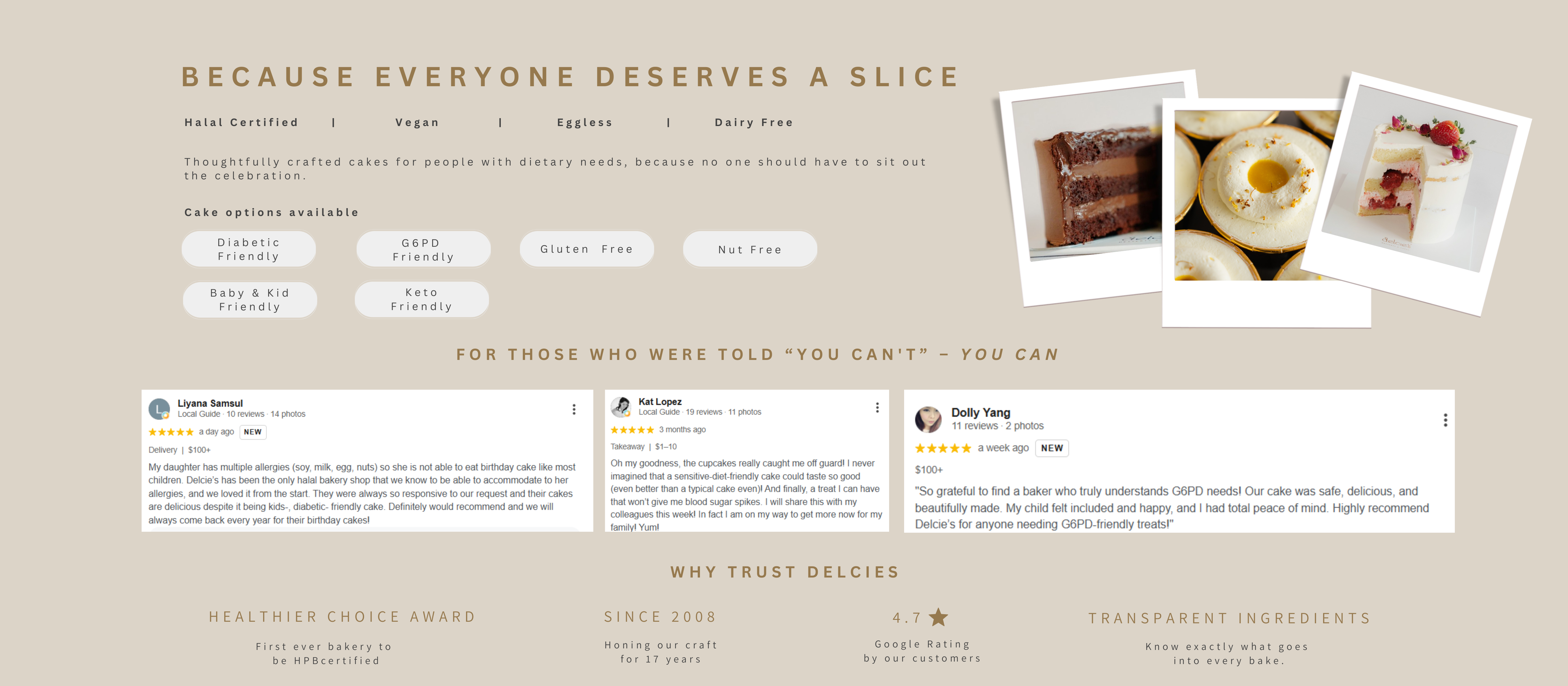 Products page