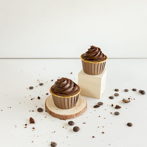 GF Molten Chocolate Cupcakes (eggless, dairy-free, diabetic friendly, gluten-free)