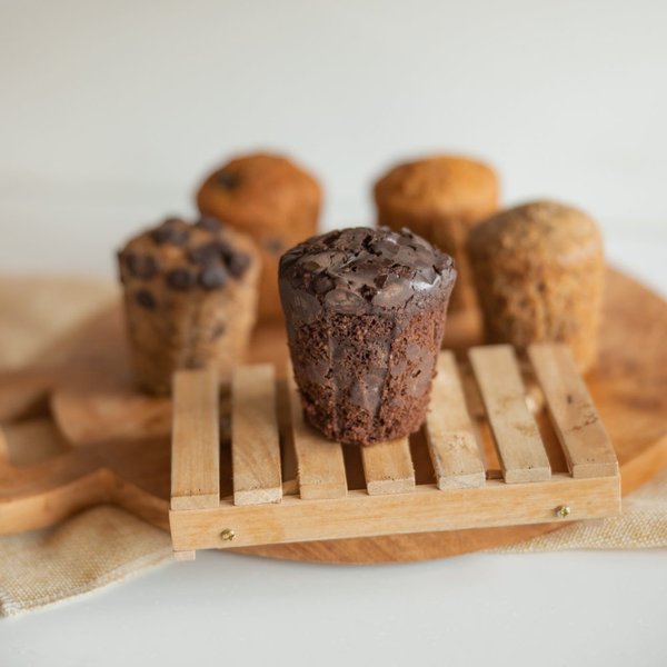 Wholemeal Chocolate Chip Muffins (eggless, dairy-free, diabetic friendly)
