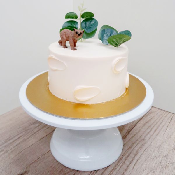 Pastel Orange Cake + Baby Bear Toppers