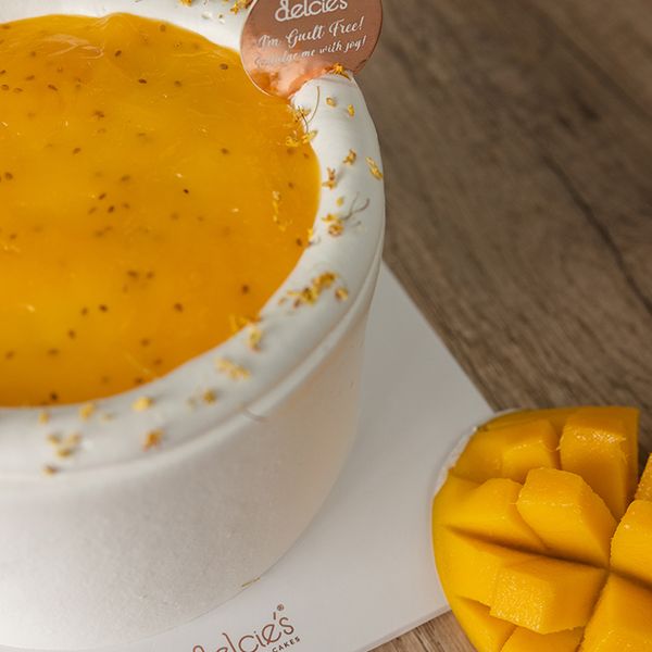 Mango Passionfruit Cake (eggless, dairy-free, diabetic friendly, baby friendly, nut-free)