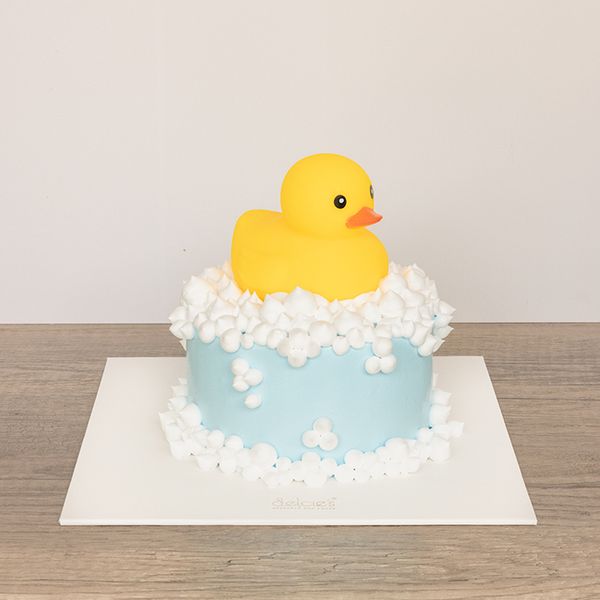 Bubble Cake + Rubber Duck Topper