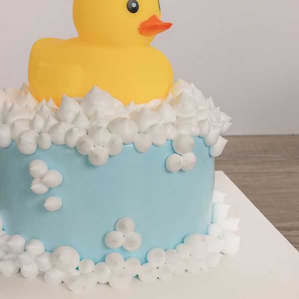 Bubble Cake + Rubber Duck Topper